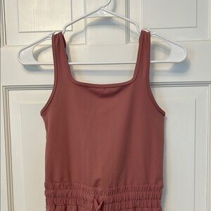 Abercrombie Kids Pink Sleeveless Jumpsuit with Cinched Waist